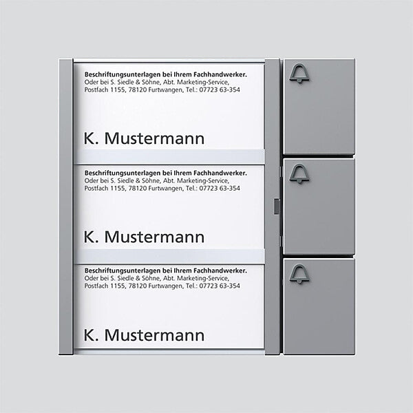 Siedle Tasten-Modul si/met TM 612-3 SM